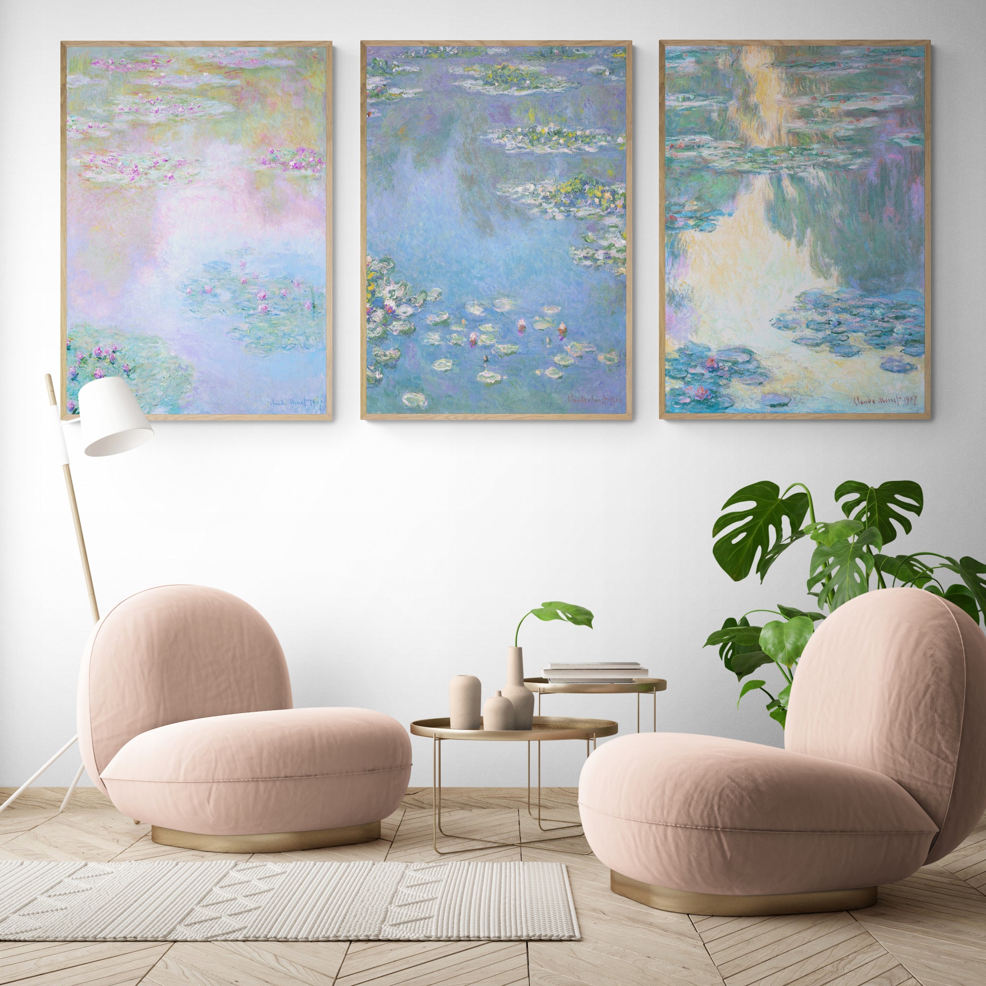 3x Exhibitions by Claude Monet Framed Wall Art | Inka Arthouse