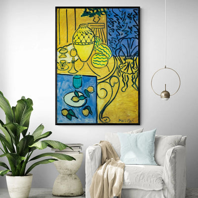 Interior In Yellow And Blue by Henri Matisse Inka Arthouse