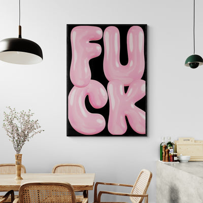 F U C K Wall Art Print by Salty Biche