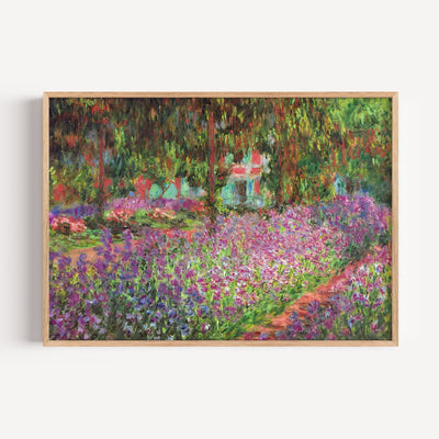 Garden at Giverny 1900 Wall Art Print By Claude Monet