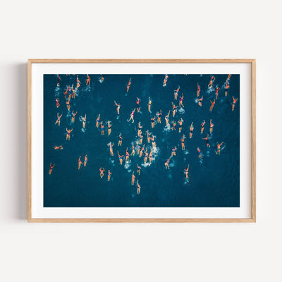 The Swimmers Wall Art Print by Inka Arthouse With A White Border