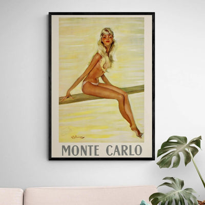 Monte Carlo Girl Poster Gelato